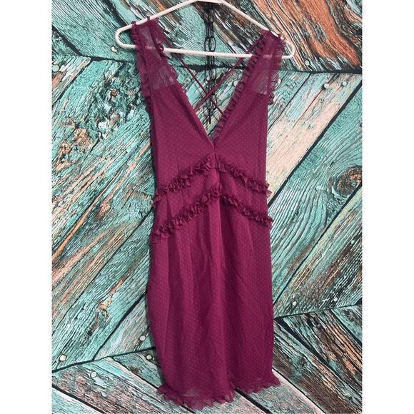 NWT Guess Raspberry Plum Lacy Dress Size Small 💕🌸 - Picture 10 of 16
